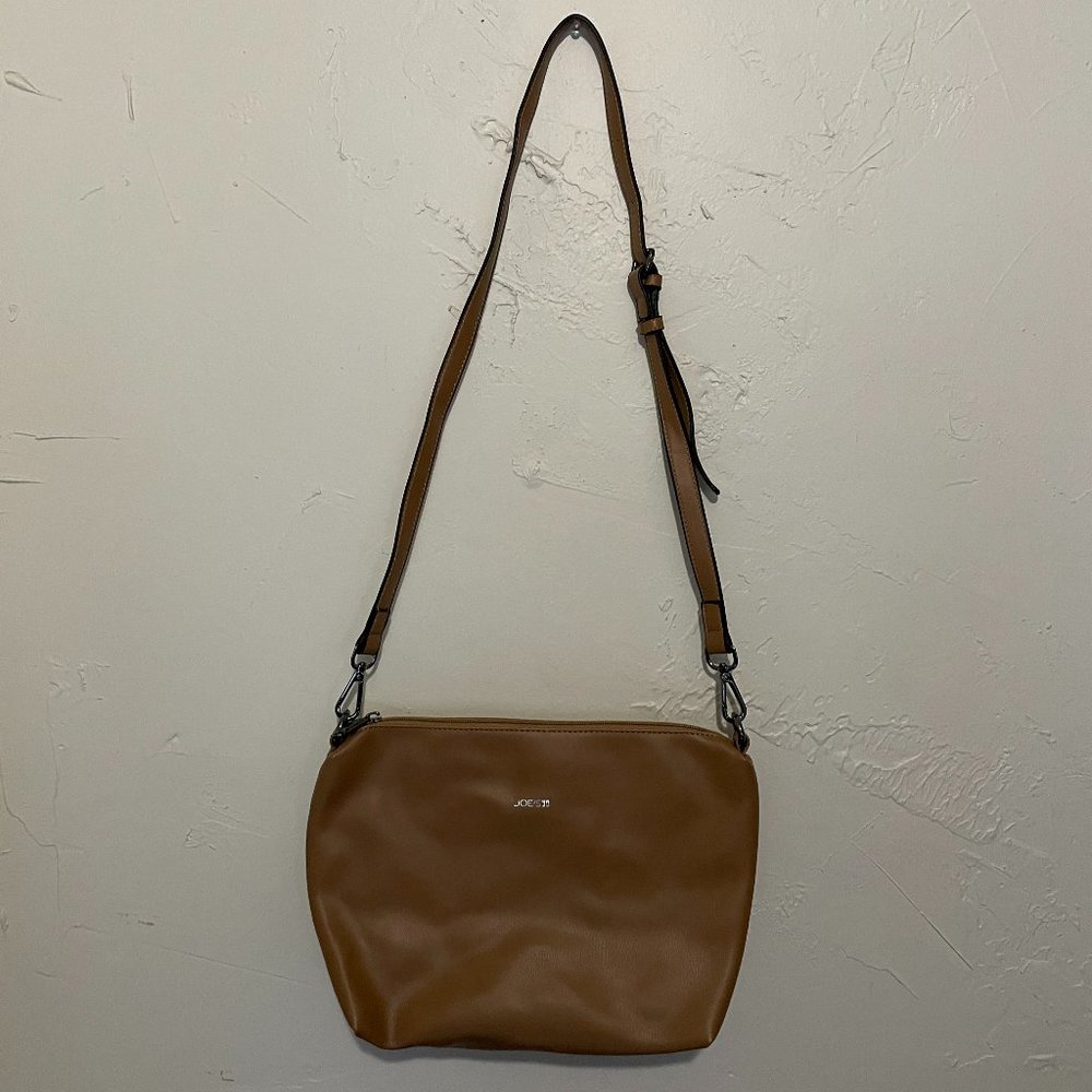 Joe’s Jeans Camel Vegan Leather Crossbody Purse